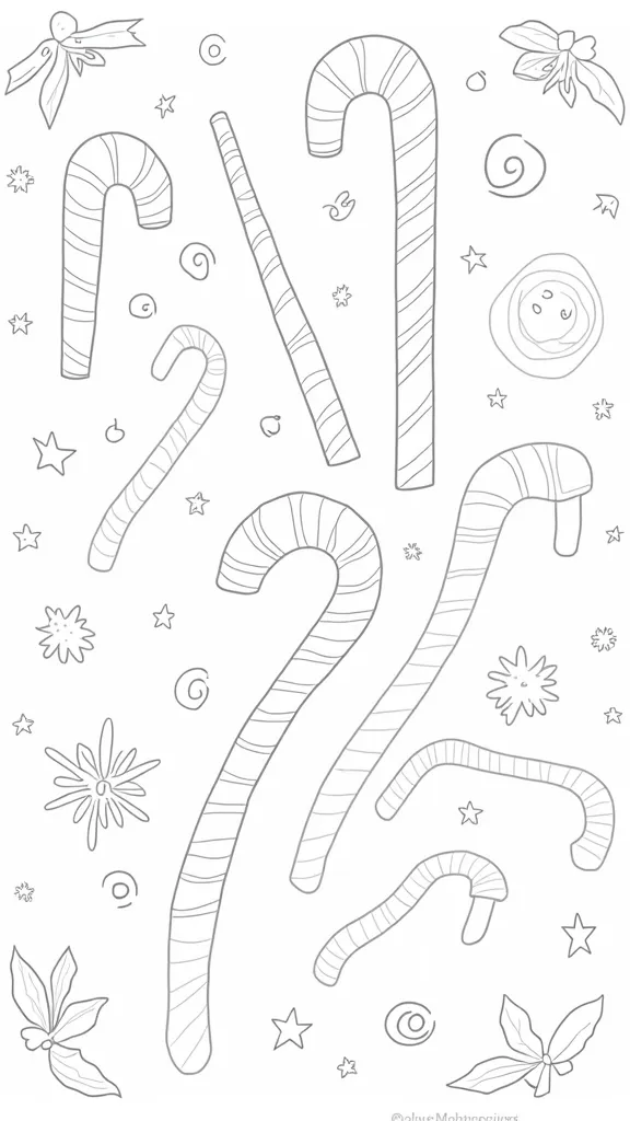 coloring pages candy canes